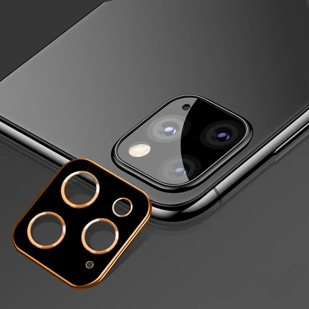 Металлический защитный чехол для объектива мобильного телефона для iPhone 11 Pro Max для iPhone 11, защита для объективов камеры, бампер, кольцо, чехол на заднюю панель - Цвет: For iphone 11 ProMax