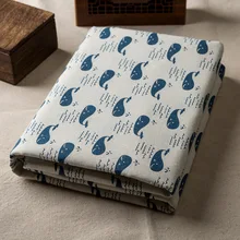 100*150 см мультфильм печатных хлопок и лен ткань КИТ узор ручной работы ткань декоративная подушка аксессуары для скатерти