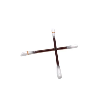 

200Pcs Disposable Iodine Cotton Stick Swab Home Emergency Double Head Wood Buds Tips Nose Ears Cleaning