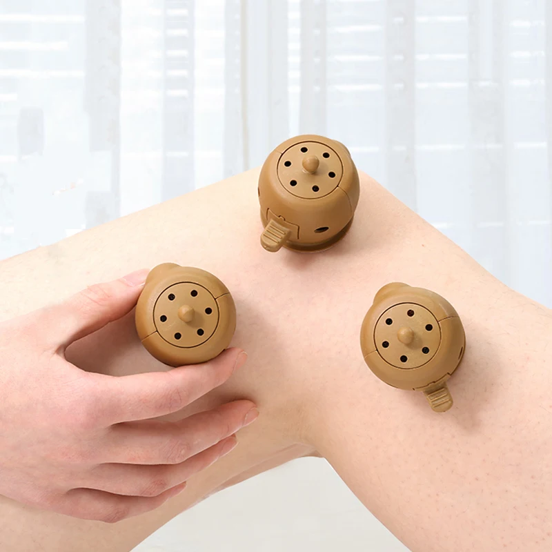 HANRIVER 1pc Moxibustion Box Pot Tube Paste Replacement Moxa stick Body comfort Relax Acupuncture Soft Heat care Therapy Pain