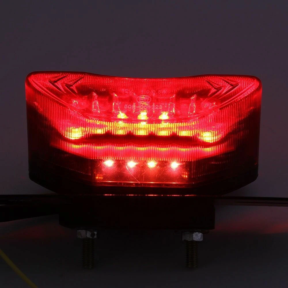Черная Автомобильная сирена, легкая в установке, 12В 20LED мотоцикл задний фонарь сигнала поворота номерного знака встроенный светильник