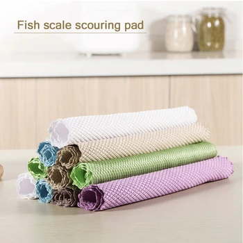 

1Set/3 Pcs Kitchen Towel Cleaning Cloth for Bowl Dish Ceramic Tile Wipe Duster Window Glass Rags Scouring Pad Home Cleaning Tool