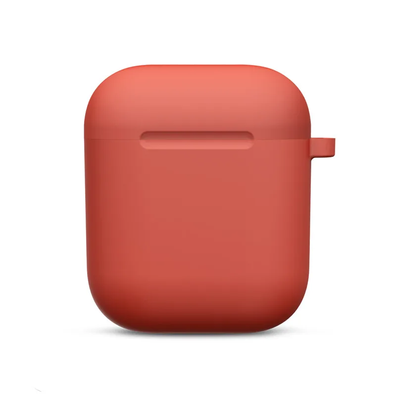 Red Мини Мягкий силиконовый чехол для Apple Airpods противоударный чехол для Apple гарнитура для Airpods чехол s ультра тонкий Air Pods защитный чехол - Цвет: Red