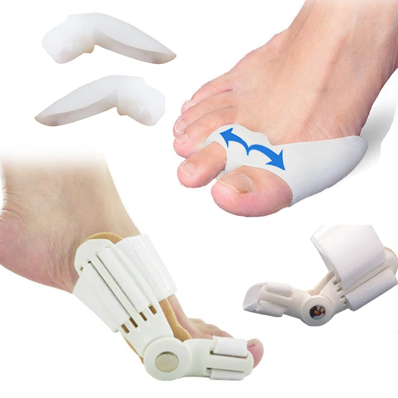 Silicone Hallux Valgus Corrector Bunion Toe Separator Valgus Pro Foot Straightene Orthopedic Device Foot Protector for Pedicure