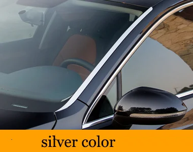 Нержавеющая сталь автомобиля передние окна планки для volkswagen passat b8 - Цвет: silver