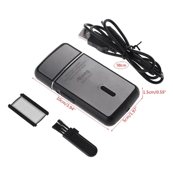 

Portable Men's Electric Razor Foil Slim Shaver USB Rechargeable Travel House
