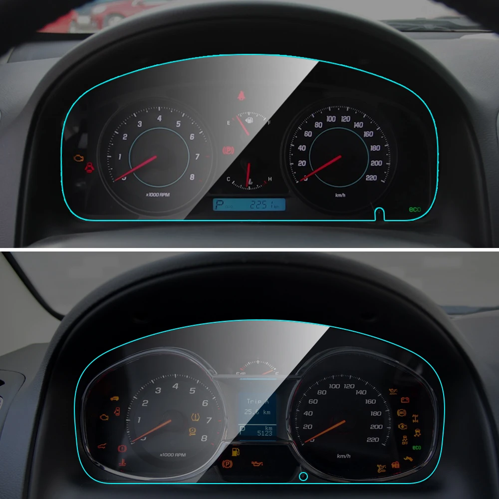 

For Chevrolet Captiva Interior Car Instrument Panel Screen Protector TPU Dashboard Membrane Screen Protective Film Auto Access