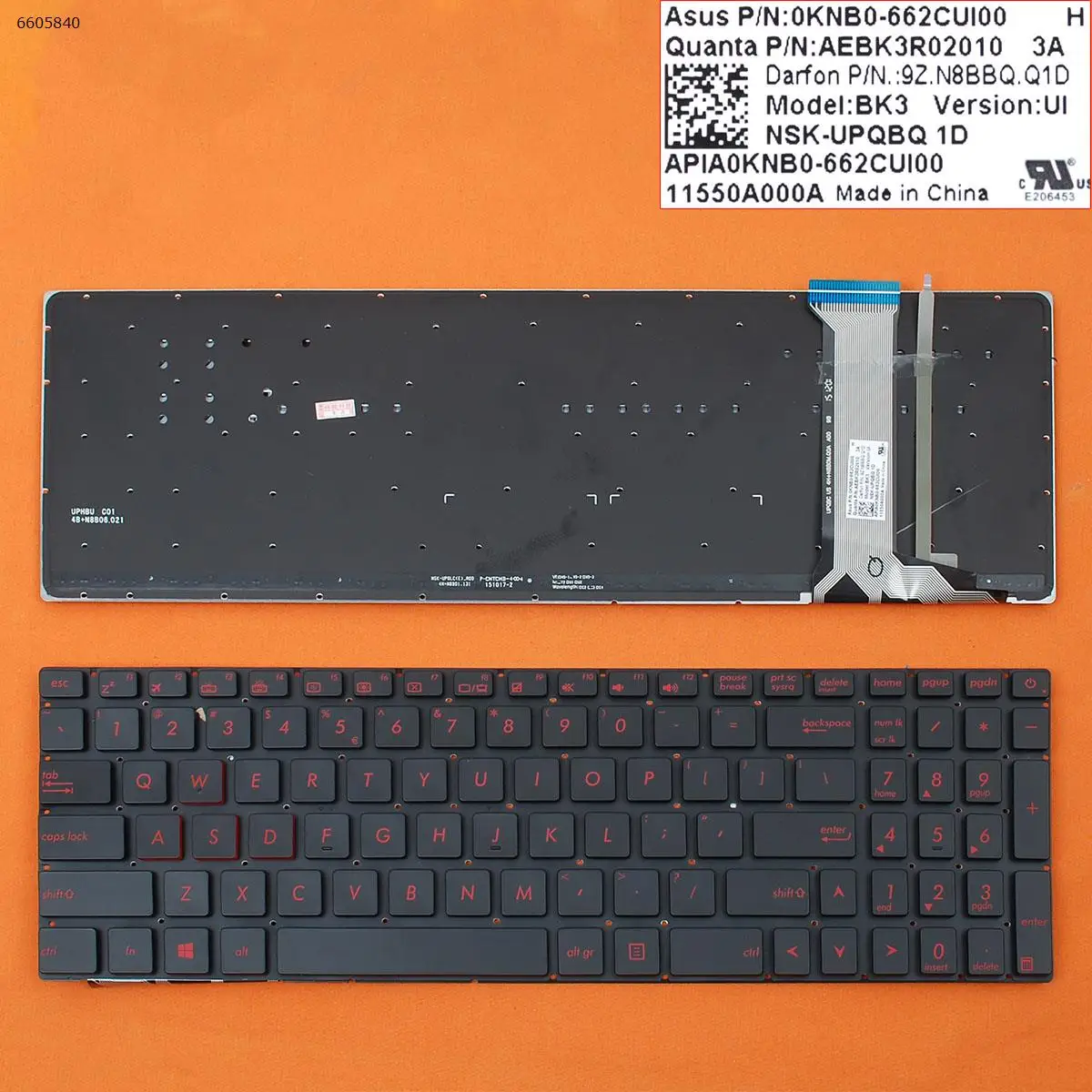 QWERTY США новая сменная Клавиатура для ноутбука ASUS G551 G551JK G551JM G551JW G551JX G551VW черная