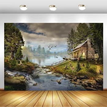 

Jungle Safari Photography Backdrops Children Backgrounds Photo Studio Rural Natural Scenery Photo Background