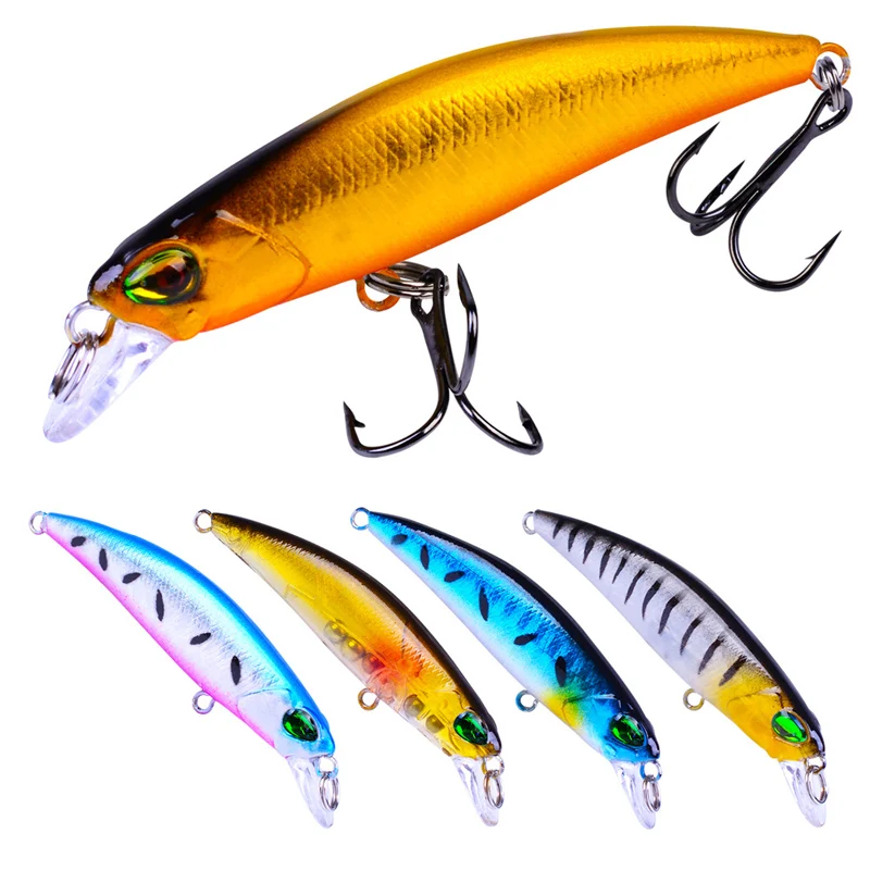 

1PCS 6.8cm 4.2g Fishing Lure Quality Minnow Lure 3D Eyes Plastic Hard Bait Pesca Artificial Jig Wobblers Crankbait Fishing Bait