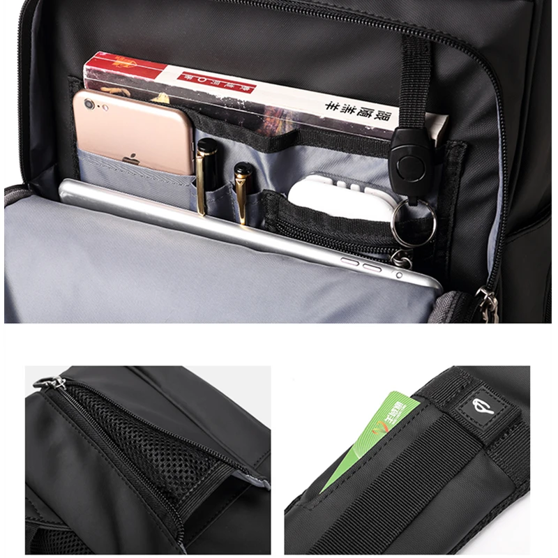 BISON DENIM рюкзак большой емкости мужской 17 дюймов ноутбук школьный рюкзак USB зарядка выходные путешествия рюкзак N2767