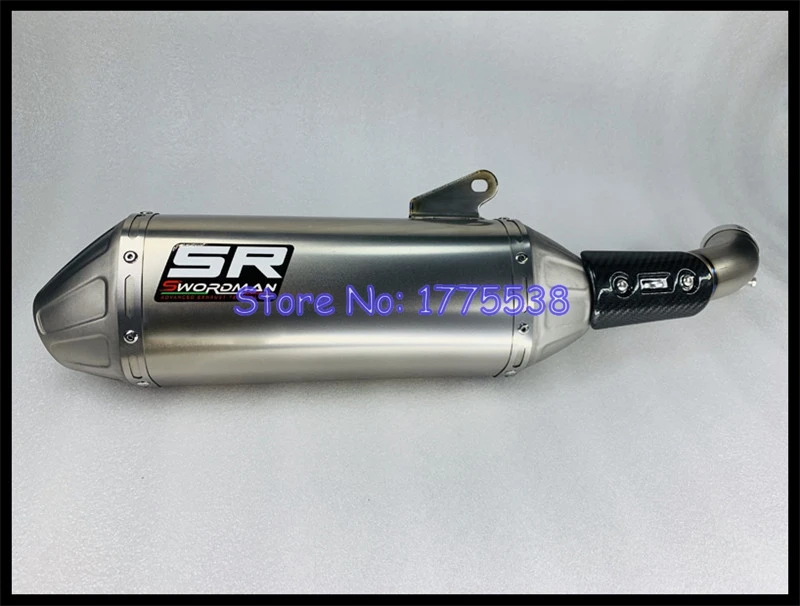 Titanium Alloy for KTM 250 390 Adventure 20-23 Motorcycle Exhaust Muffler Link Pipe with Carbon Cover for KTM RC125 RC 390 22-23 - Image 2