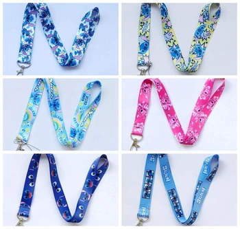 

60pcs cartoon stitch Lanyard/ MP3/4 cell phone/ keychains /Neck Strap Lanyard ER-197