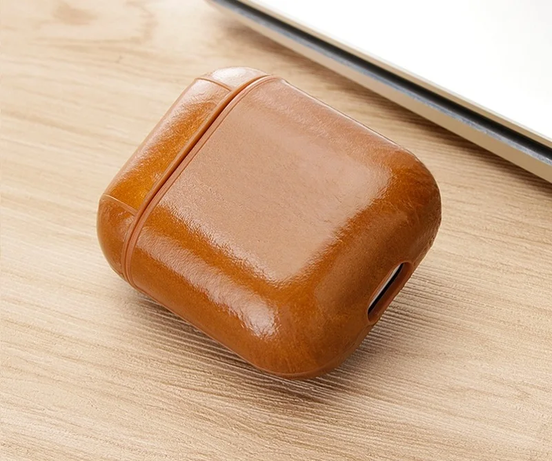 brown Earphone Case For apple AirPods 1 Bluetooth Wireless Protective Skin Cover