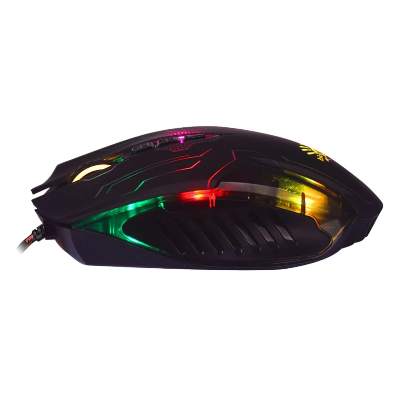Мышь A4 Bloody Q51 черный/рисунок оптическая(3200dpi) USB игровая(8but