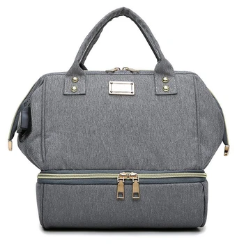 

Baby Diaper Bag Mummy Maternity Bag Waterproof Double Layer USB Nappy Backpack For Mom Stroller Organizer Baby Insulation Bag