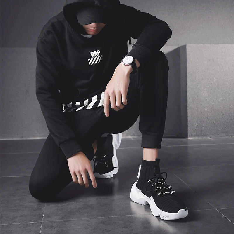 Мужская обувь для бега; chaussure homme; Весенняя дизайнерская обувь на толстой подошве для бега, фитнеса; дышащая уличная спортивная обувь; мужские кроссовки