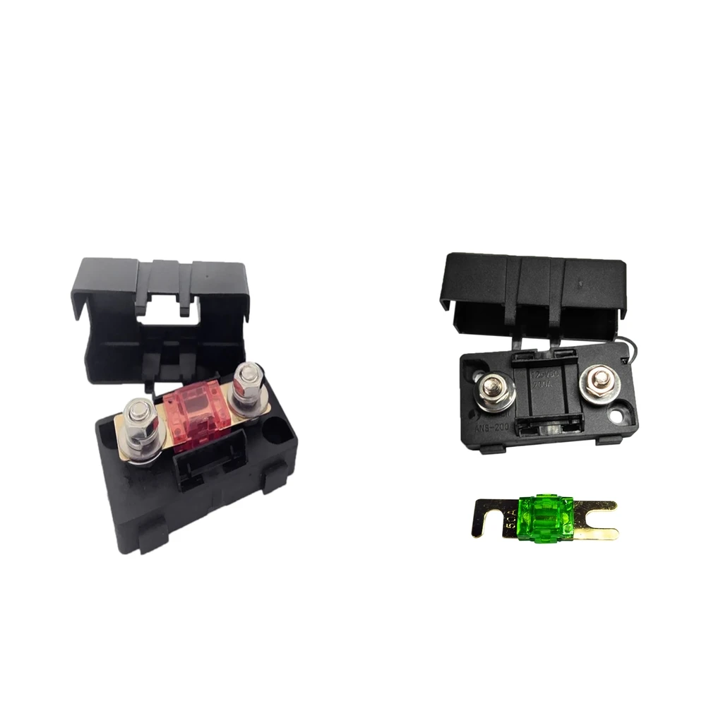 Automotive Car Mini ANS Fuse Holder Fusebox Block Dustproof Cover 30A+50A