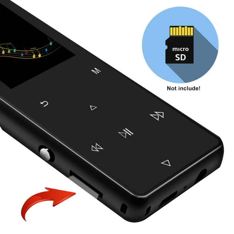 mp3-плеер с bluetooth-динамиком Встроенный 8 Гб 16 г HiFi портативный плеер с радио/FM/Электронная книга запись аудио mp3-плеер