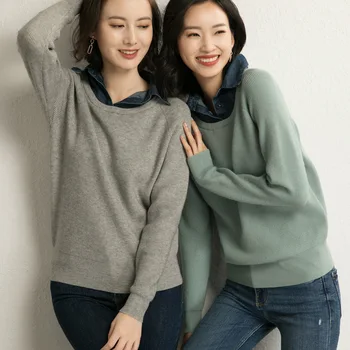 

Pullover Autumn Sweaters Women's Clothes Short Elasticity Femme Casual Sweaters Fashion Slim Girl Bottoming shirt Graceful Women