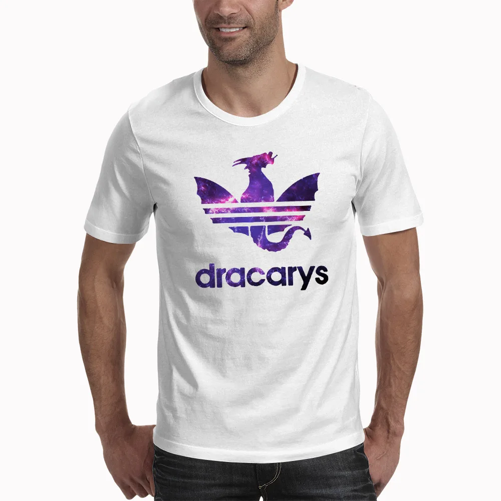 Футболки «Игры престолов» Dracarys мужские футболки harajuku в винтажном стиле Camisetas hombre футболка уличная мужская одежда - Цвет: XWT0525