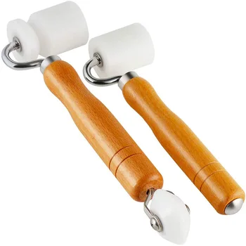 

New-2 Wood Wallpaper Flat Seam Roller - Internal External Corner PU Roller Banner Welding, Automotive Sound Deadening Tools