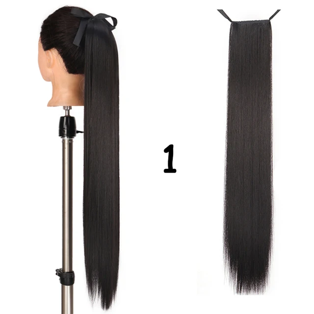 Corn Wavelength Ponytail Synthetic Fake Bandage Hair Extension Black-tailed Blond Girl Heat-resistant Ladies Special Extra Long Bug