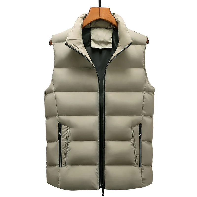 

2019 Autumn Warm Sleeveless Jacket Men Winter Waistcoat Man Vest Casual Coats Homme Thicken Waistcoat Chalecos Para Hombre 6XL
