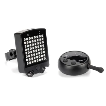 

LED Bicycle turn signal USB charging warning taillight wireless remote control taillight spotlight