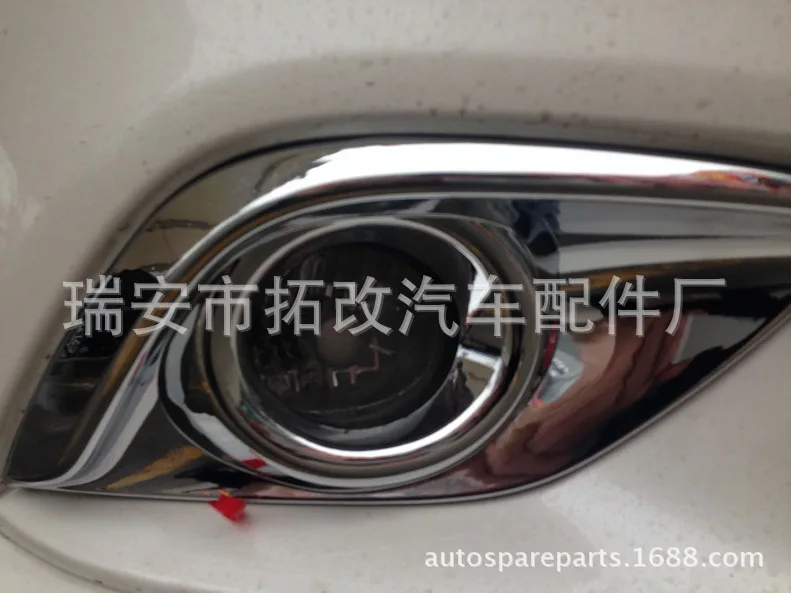 Togox натуральный продукт 4S для Mazda Tezi все края включены передняя противотуманная лампа тень рамка X 2 автомобиля гальванический декоративный лист мод
