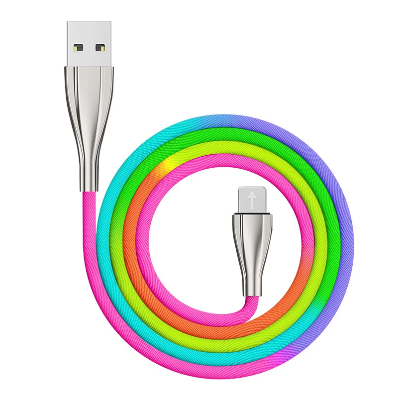 Usb type C Androic кабель IOS 5V2. 4A Быстрая зарядка USB шнур цинковый сплав Usb зарядное устройство Передача данных для мобильного телефона 1 м провод