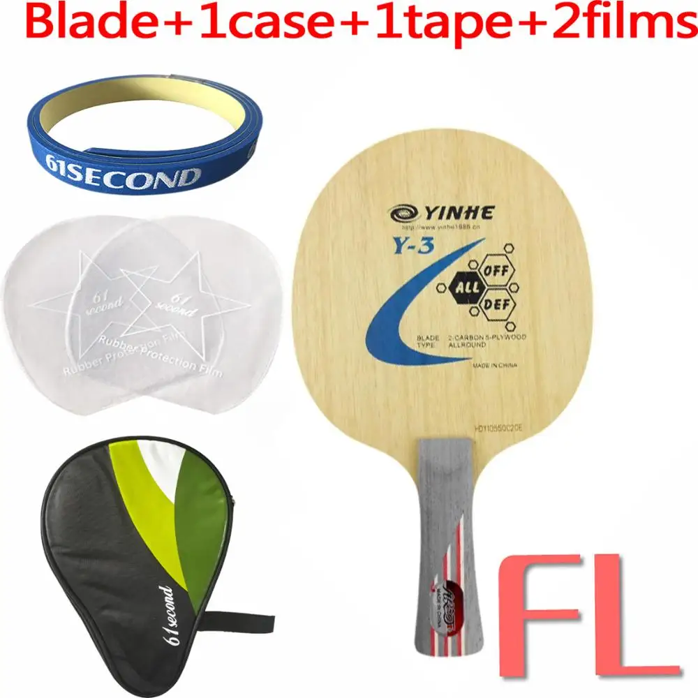 FL with H 1 case Galaxy Milky Way Yinhe Y-3 Y 3 Y3 5 дерево+ 2 углеродное круглое лезвие для настольного тенниса для ракетки для пинг-понга - Цвет: FL with H 1 case