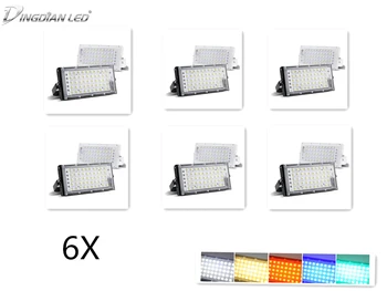 

5pcs RGB Floodlights 220V Outdoor Lights IP66 Waterproof 20W Ultra Bright LED Outdoor Street Lamp Multifunctional Portable Lamp