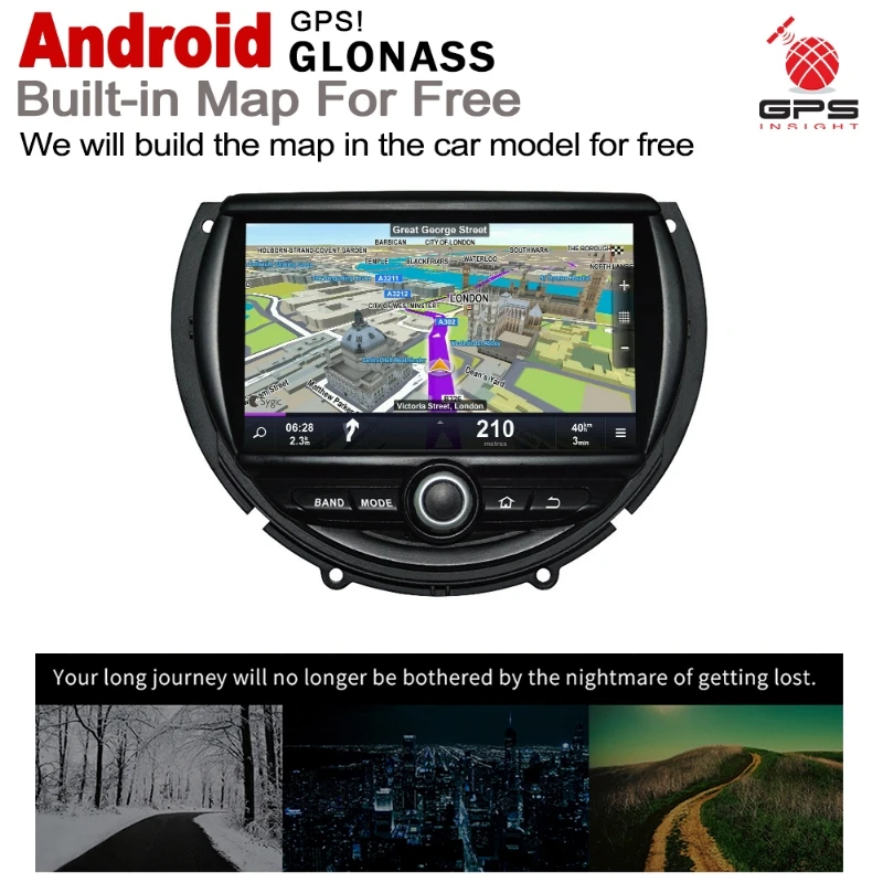 For Mini Clubman Cooper S D F54 2015 2016 2017 2018 2019 car Multimedia player GPS Audio Radio Navigation NAVI