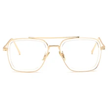 Ретро унисекс солнцезащитные очки квадратная оправа УФ Защитные солнцезащитные очки JS26