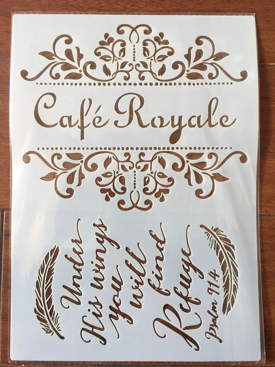

A4 29 * 21cm Cafe Rayale Floral DIY Stencils Wall Painting Scrapbook Coloring Embossing Album Decorative Paper Card Template
