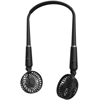 

Battery Driven Hands-Free Neck Fan for Fast Face Air Circulation for Personal Cooling and COPD Breathless Release