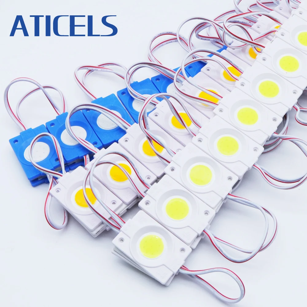 

20PCS 12V LED Modules 2.4W COB Super Bright Advertising Light IP65 Waterproof For Led Sign Back Light