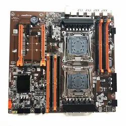 Carte mère X99 pour serveur, composant pc, double processeur, socket LGA 2011, E5 V3, DDR4 RECC, 256 go, M.2, NVME, NGFF, usb E ATX 
