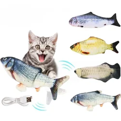 1pcs Cats Toy Products For Pets Electric Simulation Fish Will Beat Kitten Toys Auto Tease