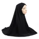 Hijab islámico liso de gran tamaño, bufanda para la cabeza, diadema para envolver, 70x70cm, Amira musulmana, H062