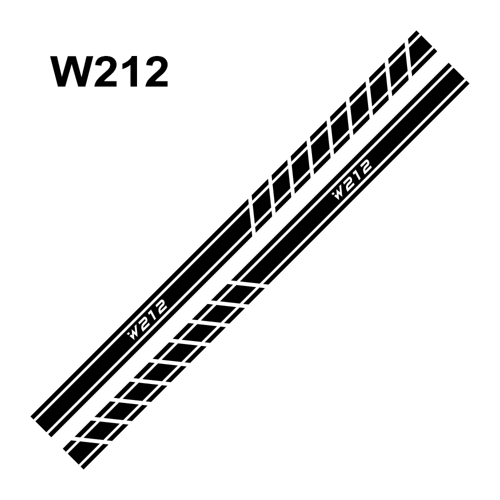 2 шт. автомобильный боковой двери наклейки для Mercedes Benz W205 W212 W204 W203 W210 W213 W220 W221 W222 W124 W126 W140 W168 W176 аксессуары - Название цвета: For W212