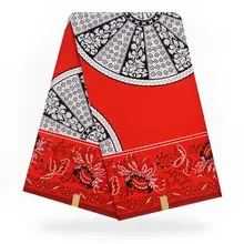 Горячая африканская восковая ткань восковой ткани восковой хлопок ткань с Африканским принтом голландский восковой хлопок воск 6 ярдов H17032101