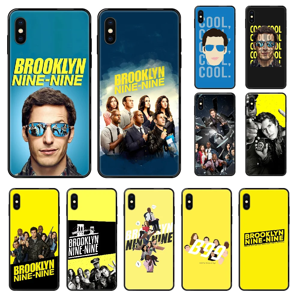 Чехол для телефона TV Brooklyn Nine-Nine iphone 4 4s 5 5S SE 5C 6 6S 7 8 plus X XS XR 11 PRO MAX 2020 Черный Модный