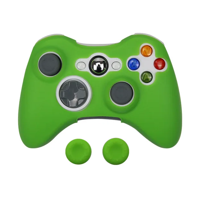 ZOMTOP мягкий силиконовый защитный чехол для Xbox 360 контроллер резиновый защитный чехол для Xbox 360 геймпад - Цвет: Green