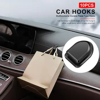 

10 PCS Magnetic Car Phone Holder Multifunction Mini Hook Storage Hook Storage Car Bag Car Household Instrument Hangers Dropship