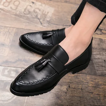 

2020 Outdoor Men Shoes Fashion Moccasin Leather Casual Driving Oxfords Shoes Men Loafers Moccasins Italian flats Shoes men w5