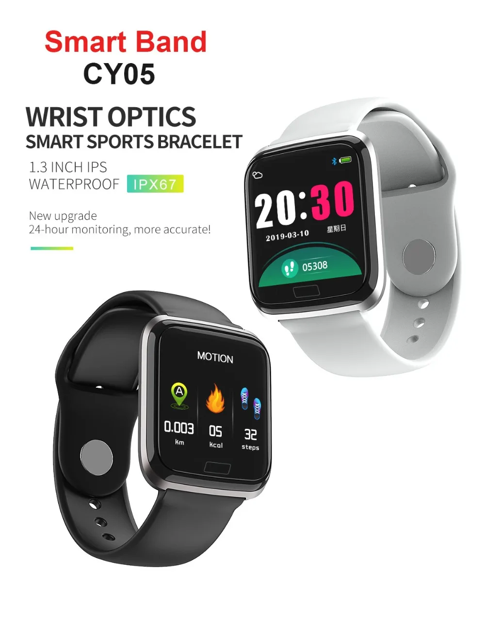 B57 женские мужские Смарт-часы IP67 водонепроницаемые CY05 спортивные часы для apple iPhone Xiaomi samsung Android монитор сердечного ритма часы