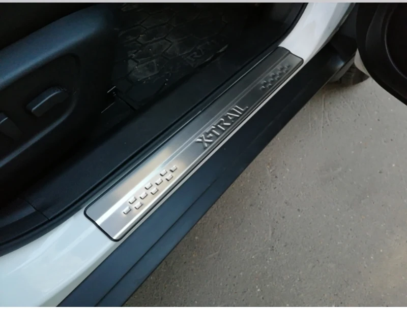 Автомобильные накладки на пороги, наклейки на педали для Nissan X-Trail X Trail Xtrail T32-, аксессуары для стайлинга автомобилей