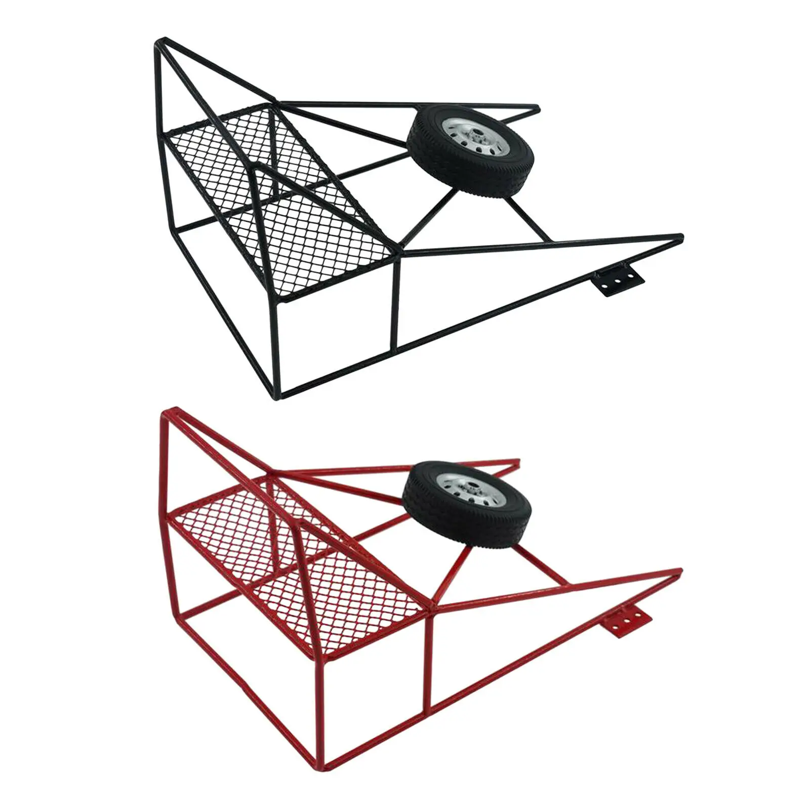 

Красная/черная запасная металлическая задняя клетка-ведро для грузовика 1/10, рулонная клетка для WPL D12, обновленные аксессуары «сделай сам»